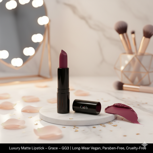 Luxury Matte Lipstick – Grace – GG3 | Long-Wear, Vegan, Paraben-Free, Cruelty-Free